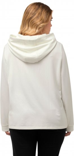 Ulla Popken City Name Graphic Hoodie Off-White - Sweaters & hoodies - 