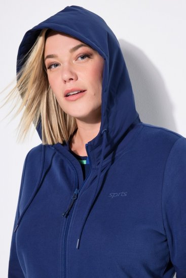 Ulla Popken Athletic Department Hoodie Navy - Sweaters & hoodies - Warme Sweatshirts, Hoodies & Truien
