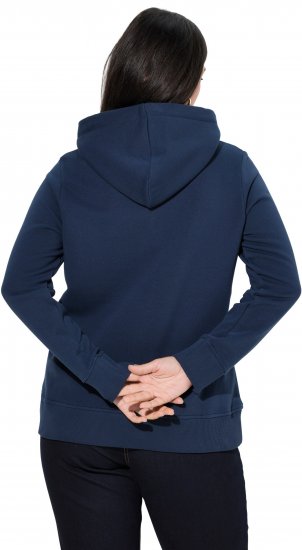 Ulla Popken Relaxed Fit Long Sleeve Hoodie Navy - Sweaters & hoodies - 