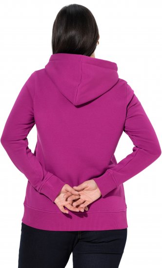 Ulla Popken Relaxed Fit Long Sleeve Hoodie Berry - Sweaters & hoodies - 