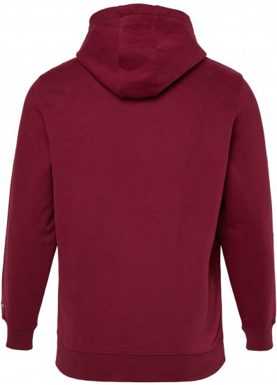 JP1880 Hoodie with Embroidery Aubergine - Sweaters & hoodies - Sweaters & Hoodies Grote Maten Heren