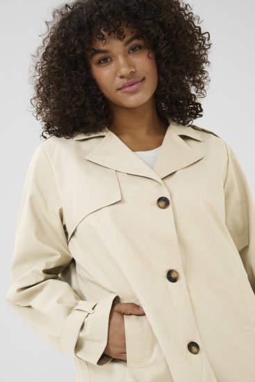 Kaffe Curve Tricia Jas Veergrijs - Jassen & mantels - 