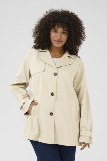 Kaffe Curve Tricia Jas Veergrijs - Jassen & mantels - 