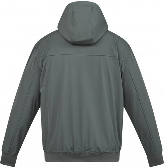 North Latitude 61301 Softshell Jas met Afneembare Capuchon Donkergroen - Jassen - Grote Maten Herenjassen