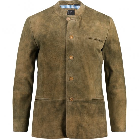 JP1880 Traditional Jacket Janker Goat Suede Brown - Feestkleding - Feestkleding – Vier in stijl en comfort