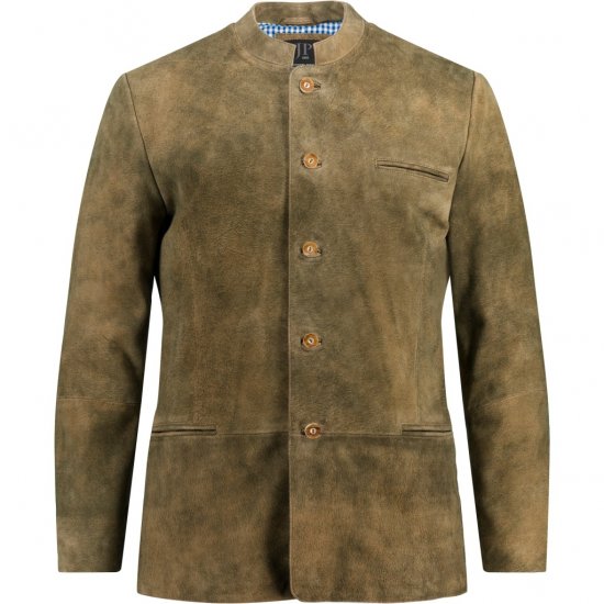 JP1880 Traditional Jacket Janker Goat Suede Brown - Feestkleding - Feestkleding – Vier in stijl en comfort