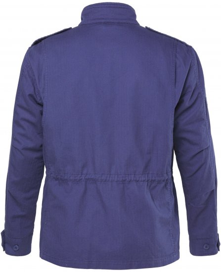 JP1880 Field Jacket with Badges Vintage Look Light Azure Blue - Jassen - Grote Maten Herenjassen