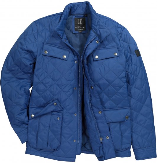 JP1880 Quilted with Multiple Pockets Jacket Dark Blue - Jassen - Grote Maten Herenjassen