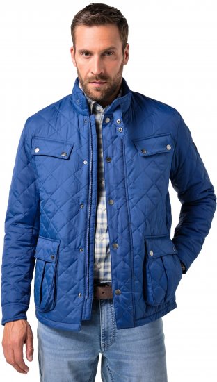 JP1880 Quilted with Multiple Pockets Jacket Dark Blue - Jassen - Grote Maten Herenjassen