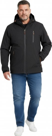 Dobsom Minnesota Wind- en Waterdichte Jas Zwart - Sportkleding & outdoor - Grote Maten Sportkleding Heren