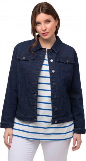 Ulla Popken Denim Jacket Blue Denim - Jassen - 