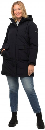 Ulla Popken HYPRAR Triple Function Fully Lined Waterproof Coat Black - Jassen - 