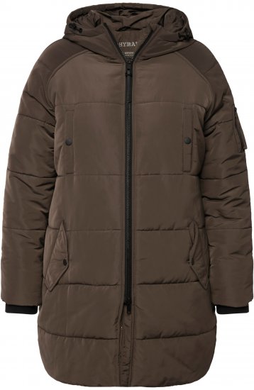 Ulla Popken HYPRAR Water Repellent Fully Lined Jacket Mocha - Jassen - 