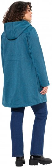 Ulla Popken HYPRAR Melange Softshell Jacket Grey Blue - Jassen - 