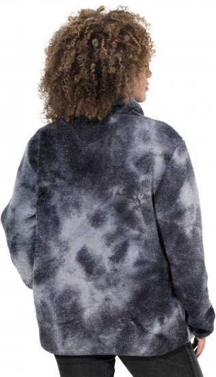 Ulla Popken Teddy Fleece Jacket Graphite Grey - Jassen - 