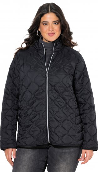 Ulla Popken HYPRAR Lightweight Quilted Water-Repellent Jacket Black - Jassen - 