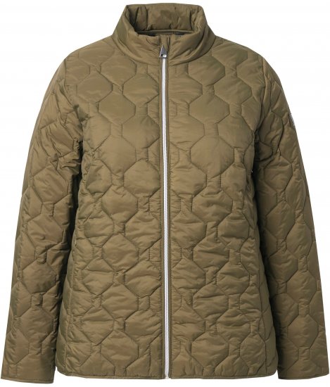 Ulla Popken HYPRAR Lightweight Quilted Water-Repellent Jacket Olive - Jassen - 