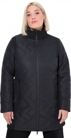 Ulla Popken HYPRAR Laser Quilted Jacket Black - Jassen - 