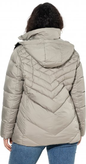 Ulla Popken HYPRAR Water-Repellent Quilted Jacket Medium Grey - Jassen - 