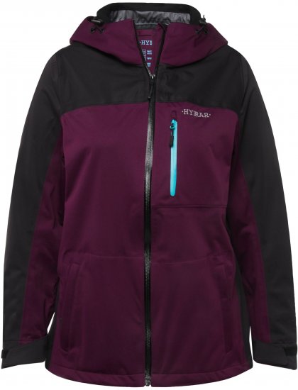 Ulla Popken HYPRAR Lightweight Triple Function Jacket Dark Berry - Jassen - 
