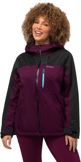 Ulla Popken HYPRAR Lightweight Triple Function Jacket Dark Berry - Jassen - 