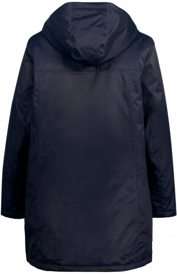 Ulla Popken HYPRAR Triple Function Contrast Trim Quilted Lining Jacket Navy - Jassen - 