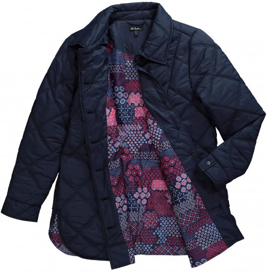 Ulla Popken Quilted Jacket Navy - Jassen - 