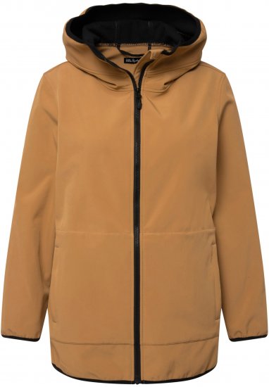 Ulla Popken 2-in-1 Quilted Fleece Lined Coat Black - Jassen - 