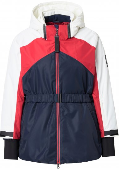 Ulla Popken Performance Peplum Ski Jacket Navy - Jassen - 