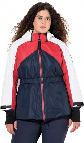 Ulla Popken Performance Peplum Ski Jacket Navy - Jassen - 