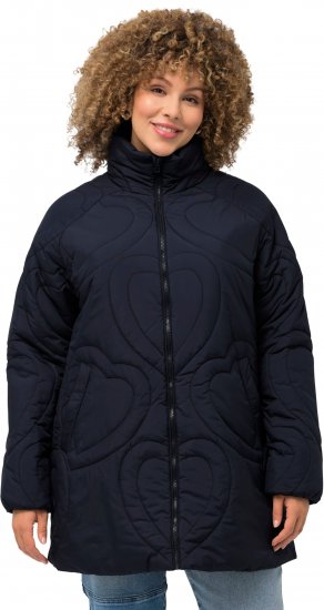 Ulla Popken HYPRAR Heart Quilted Jacket Navy - Jassen - 