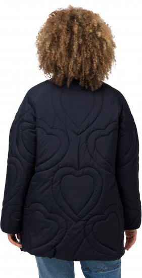 Ulla Popken HYPRAR Heart Quilted Jacket Navy - Jassen - 