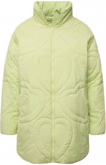 Ulla Popken HYPRAR Heart Quilted Jacket Light Sage - Jassen - 
