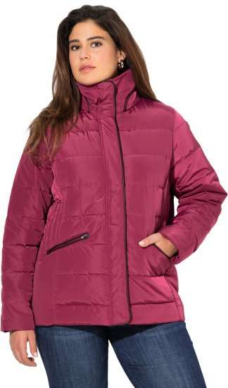 Ulla Popken Quilted Puffer Coat Carmine Red - Jassen - 