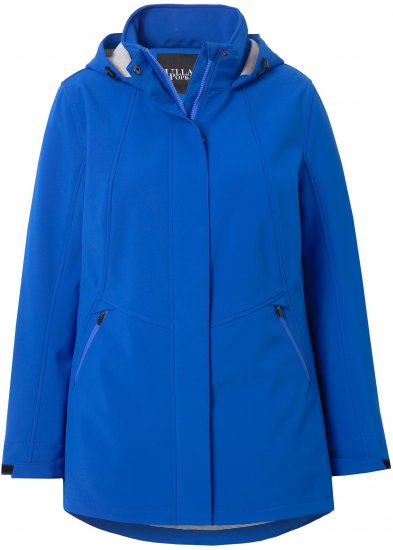 Ulla Popken HYPRAR Triple Function Longline Softshell Jacket Peacock Blue - Jassen - 