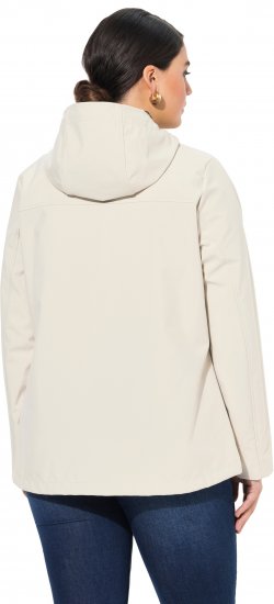 Ulla Popken HYPRAR Toggle Button Microfleece Lined Jacket Light Champagne - Jassen - 