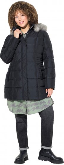 Ulla Popken HYPRAR Quilted Jacket Black - Jassen - 