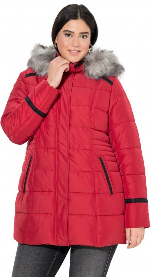 Ulla Popken HYPRAR Quilted Jacket Ruby Red - Jassen - 