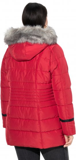 Ulla Popken HYPRAR Quilted Jacket Ruby Red - Jassen - 