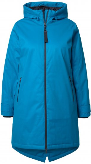 Ulla Popken HYPRAR Triple-Function Longline Jacket Turquoise - Jassen - 
