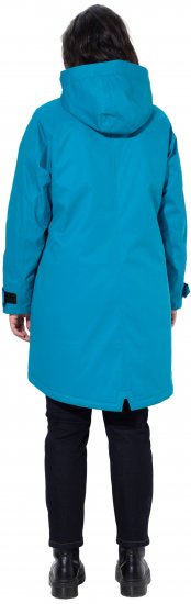 Ulla Popken HYPRAR Triple-Function Longline Jacket Turquoise - Jassen - 