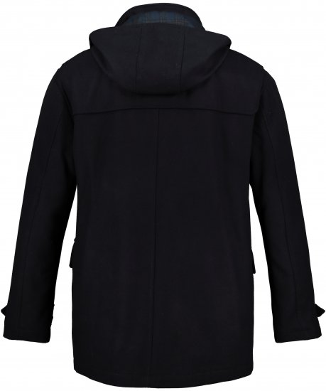 JP1880 Duffle Coat Water Repellent with Detachable Hood Navy - Jassen - Grote Maten Herenjassen
