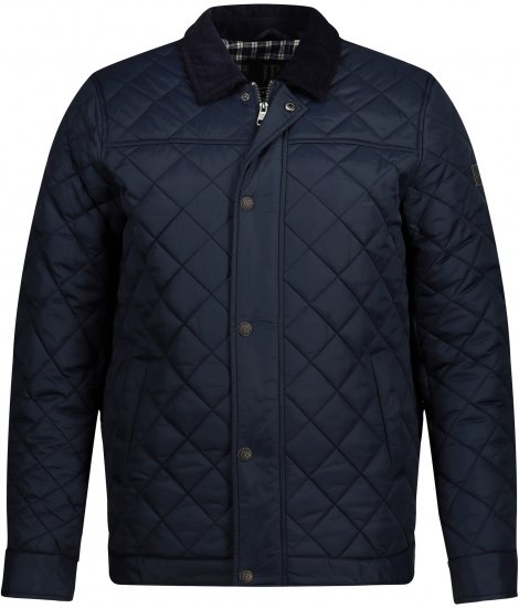 JP1880 Jacket Quilted Navy - Jassen - Grote Maten Herenjassen