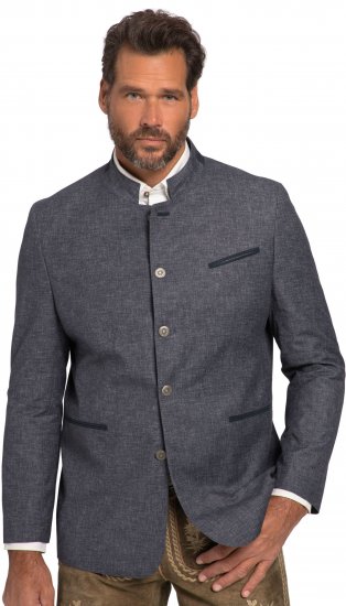 JP1880 Traditional Jacket Linen Blend Navy - Jassen - Grote Maten Herenjassen