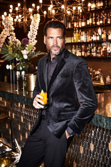 JP1880 Jacket Velvet Business Smoking Black - Pakken - Grote Maten Kostuum Heren