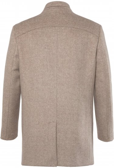 JP1880 Coat Wool Blend Beige Melange - Jassen - Grote Maten Herenjassen