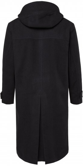 JP1880 Water-repellent Functional Coat with Wool Look Black - Jassen - Grote Maten Herenjassen