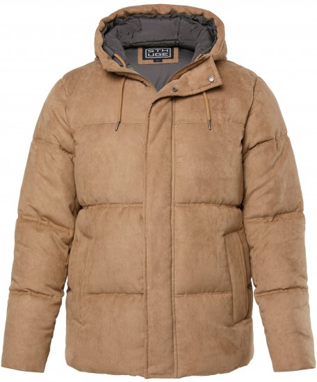 STHUGE Jacket Puffer With Warm Quilting Beige - Jassen - Grote Maten Herenjassen