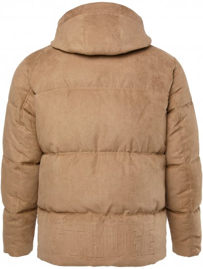 STHUGE Jacket Puffer With Warm Quilting Beige - Jassen - Grote Maten Herenjassen