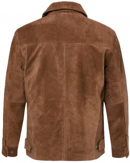 JP1880 Leather Jacket Genuine Cowhide Brown - Jassen - Grote Maten Herenjassen